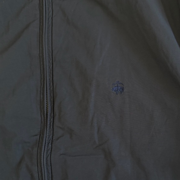 346 Brooks Brothers Gray/Dark Navy Nylon Jacket - Picture 6 of 8